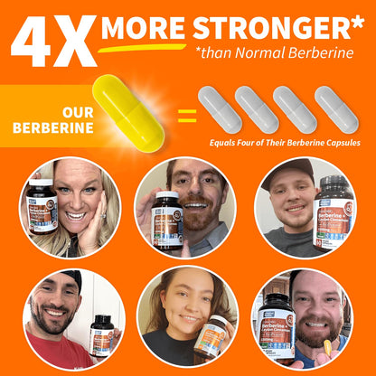 Clinical Grade Berberine Supplement 1500mg HCL Plus Ceylon Cinnamon Weight Managemen