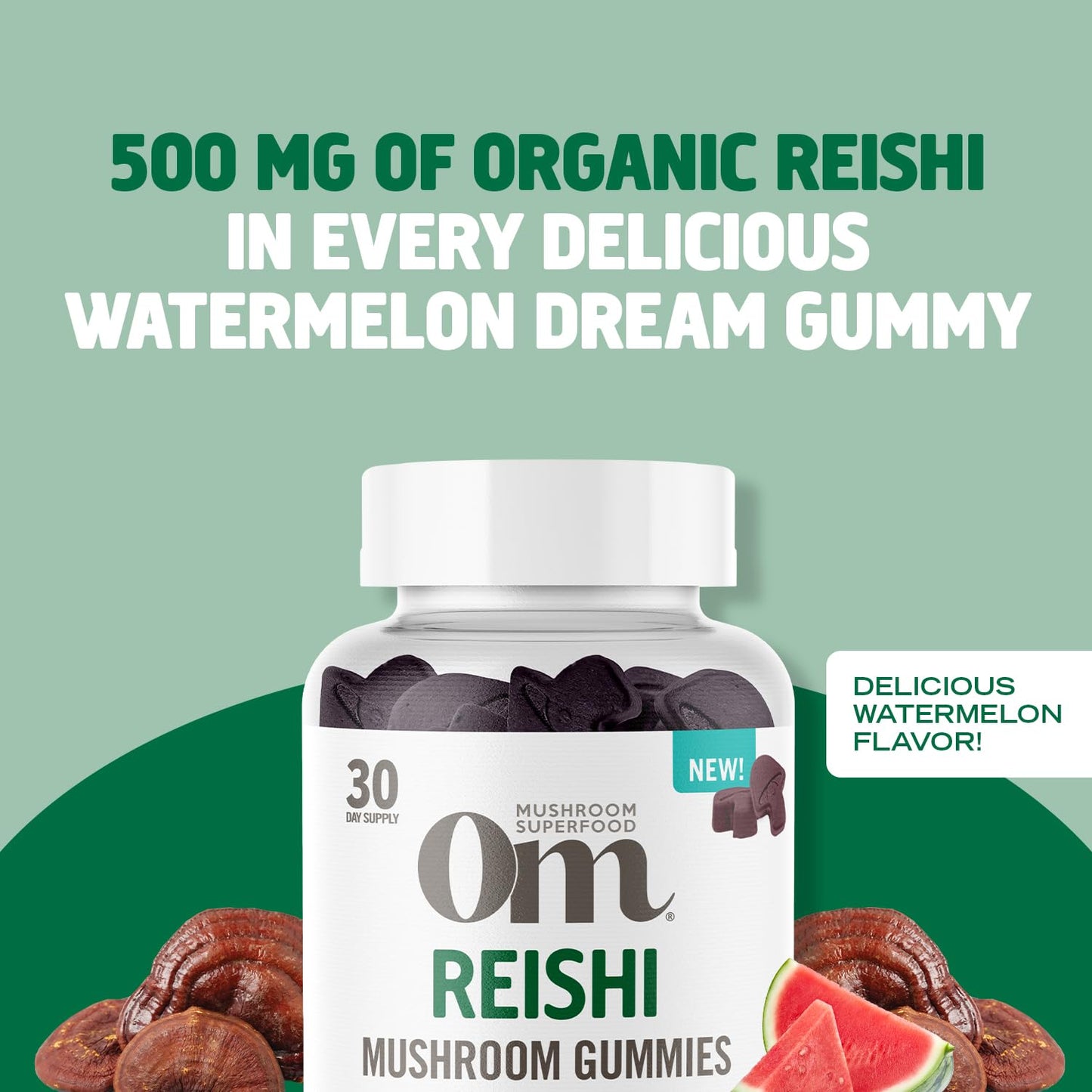 OM MUSHROOM SUPERFOOD Master Blend Mushroom Gummies – Organic 10-Mushroom Complex with Ashwagandha – Supports Immunity, Gut Health & Stress Relief – Mixed Berry Flavor – 28 Servings, 56 Count.