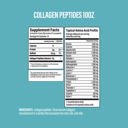 BUBS Naturals Collagen Peptides Powder, Collagen for Women & Men, Hydrolyzed Peptides, Unflavored Pasture Raised Grass Fed, Paleo Keto Friendly, Supports Hair Skin & Joint Health (20 oz) 28 Servings