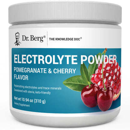 Dr. Berg Zero Sugar Hydration Keto Electrolyte Powder - Enhanced w/ 1000 mg of Potassium & Real Pink Himalayan Salt (NOT Table Salt) - Raspberry & Lemon Flavor Hydration Drink Supplement, 100 Servings