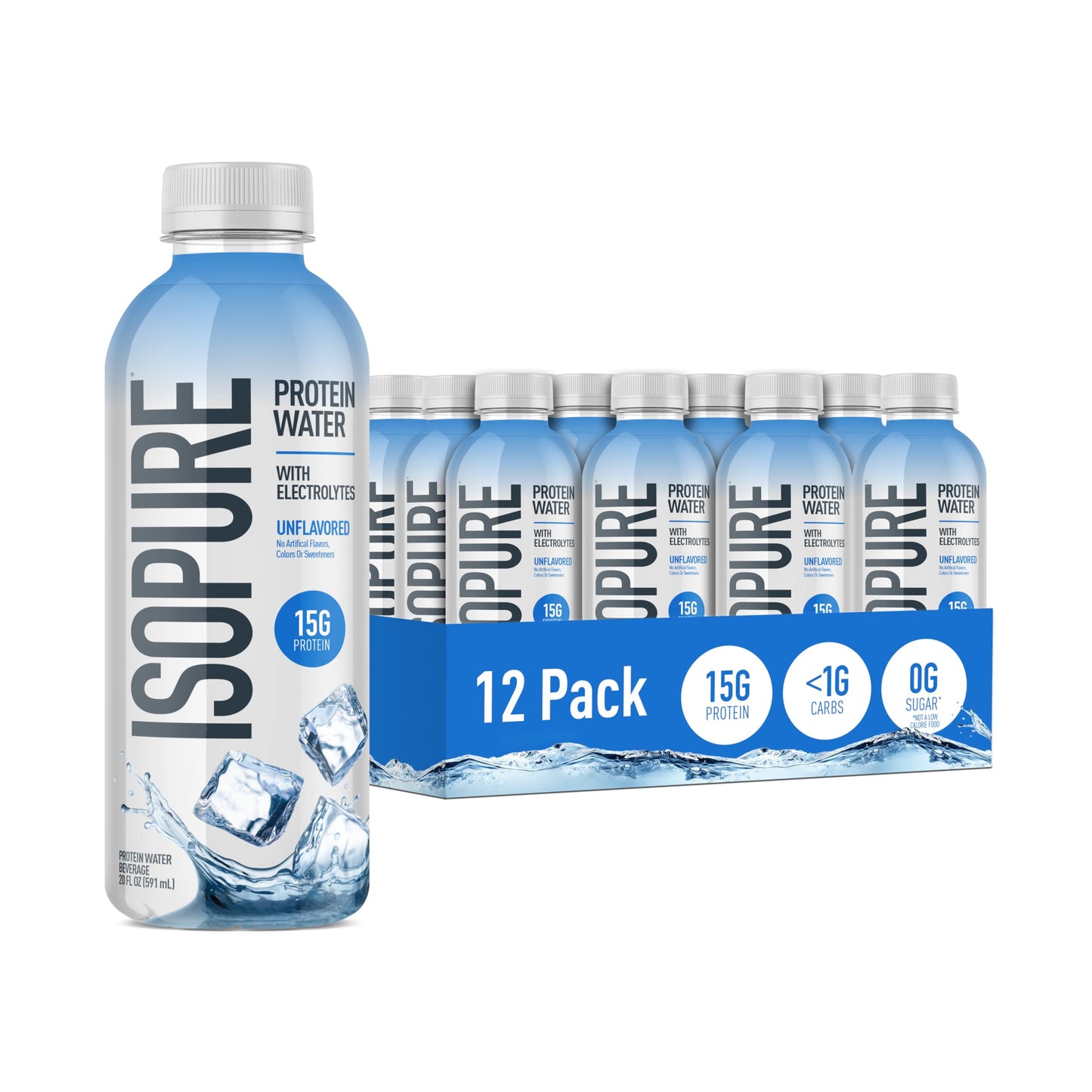 Isopure Clear Protein Stick Pack, Mixed Berry, 20 Count (Pack of 1)