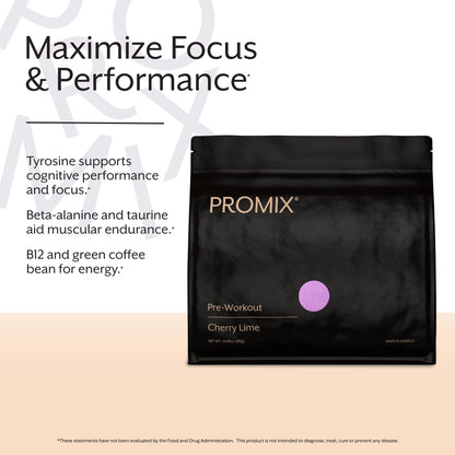 Promix Pre-Workout Powder, Cherry Lime - Maximize Focus & Performance - Helps Muscle