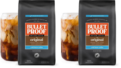Bulletproof Original Medium Roast Ground Coffee,100% Arabica Coffee, Clean Coffee Tested for Toxins, Sustainably Sourced, 12 Ounces