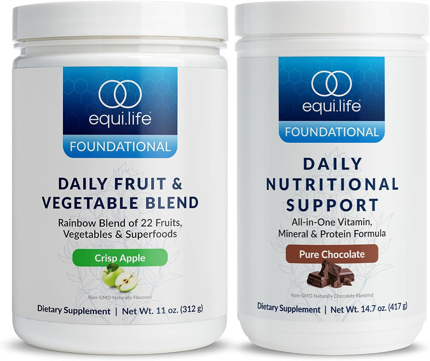 Equilife Chocolate Daily Nutritional Support & Apple Superfoods Bundle