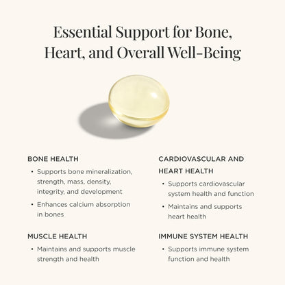 JSHealth Vitamin D3 1000IU Supplement. Vegan D3 Vitamins Support Bone Health, Muscle Strength, Heart Health, Immune Support. Vegan. By Nutritionist Jessica Sepel (60 Tablets) | Bone and Heart Health, and Immune Support, 1,000 IU Vitamin D3 per Capsule