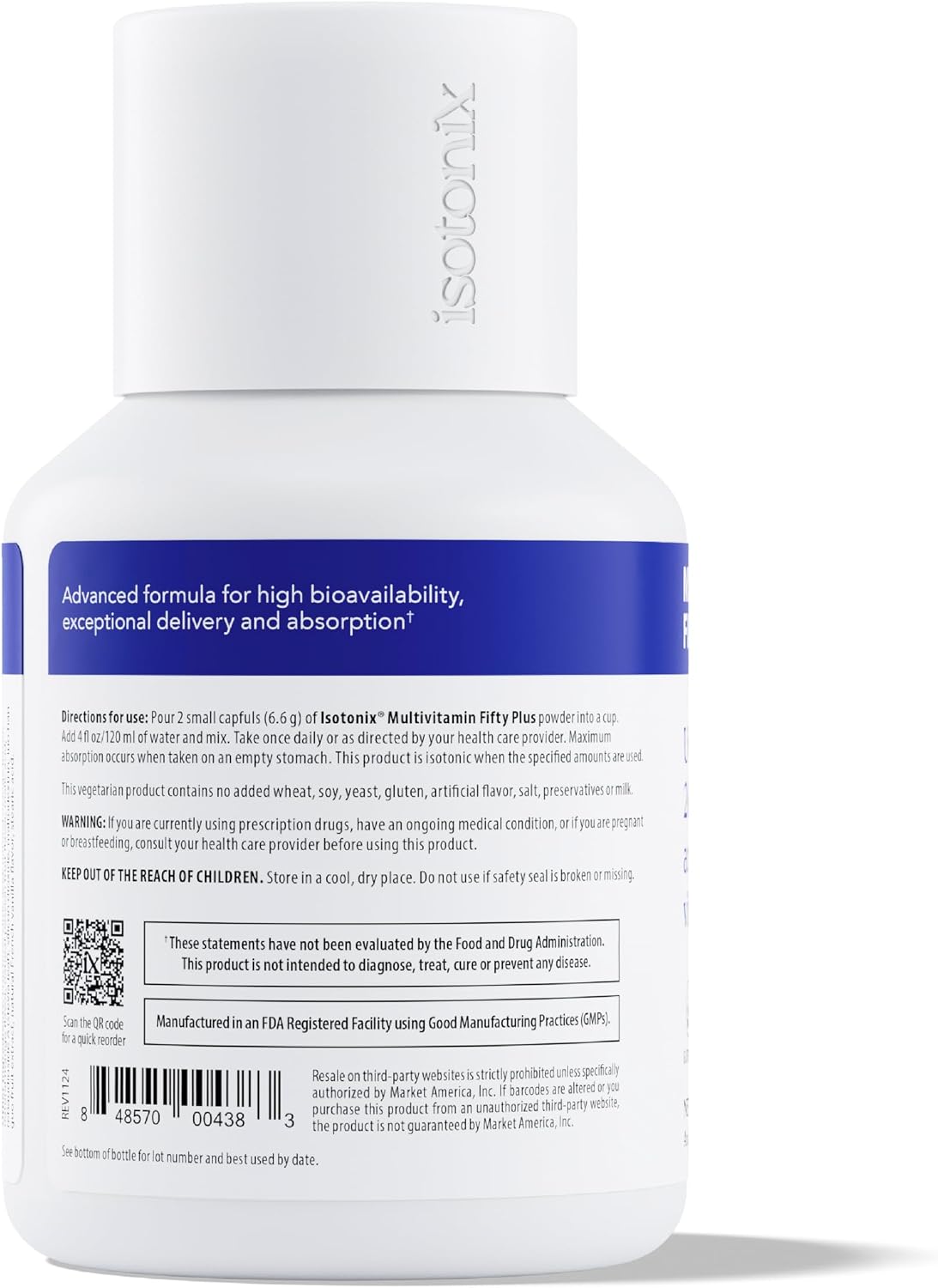 Isotonix Multivitamin Fifty Plus, Senior Multivitamin, 90 Servings