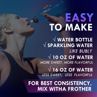 Sugar Free Blueberry Electrolyte Powder Hydration Drink Mix Keto Friendly, Vegan, Non-GMO Fast Hydration with Potassium, Magnesium, Sodium Gluten Free, No Artificial Additives, 90 Servings