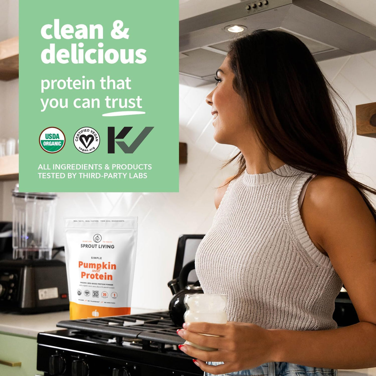 Colorfuel Organic Greens + Pumpkin Seed Protein Bundle | Plant Based Superfood Drink Mix with Adaptogens + 20g Vegan Protein Powder | Digestive Support + Clean Nutrition Combo