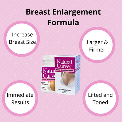 Natural Breast Enhancement Pills with Saw Palmetto Woman Support - 2 Pack
