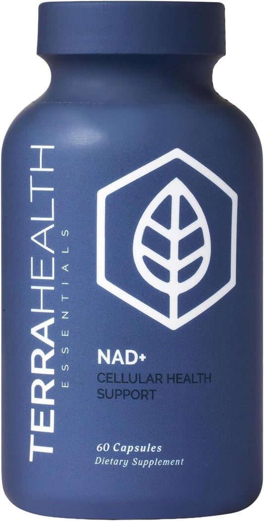 Terra Health Essentials NAD+ - Cellular Energy, Metabolic Repair, Healthy Aging of Heart, Brain & Muscle - All Natural, 30 Day Supply