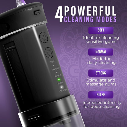 GuruNanda Portable Water Flosser Cordless, Sensitive Gums Friendly, 1ct