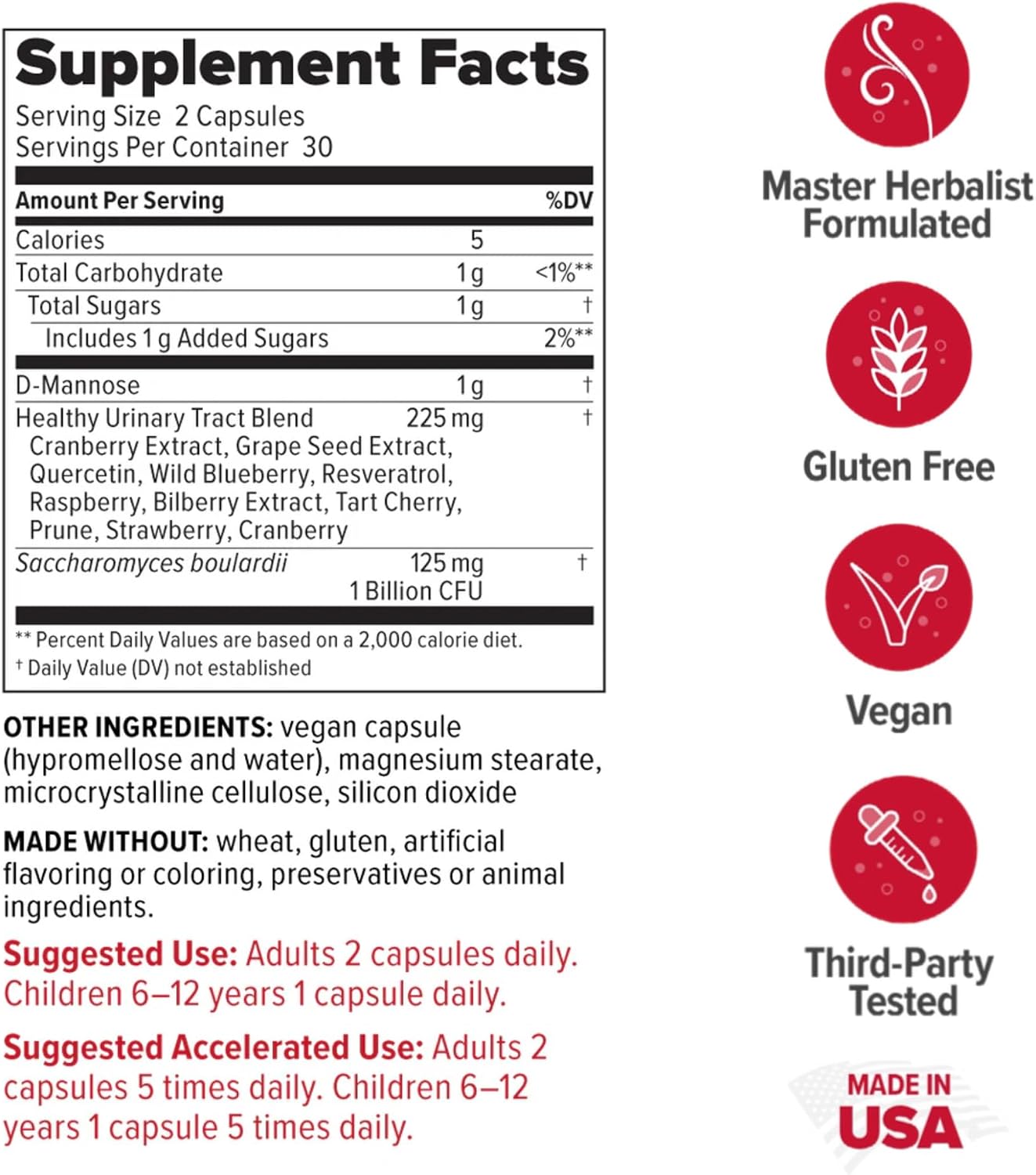Redd Remedies Bone Health Advanced, 120 Capsules, and UT Soothe wih Probiotics, 60 Capsules