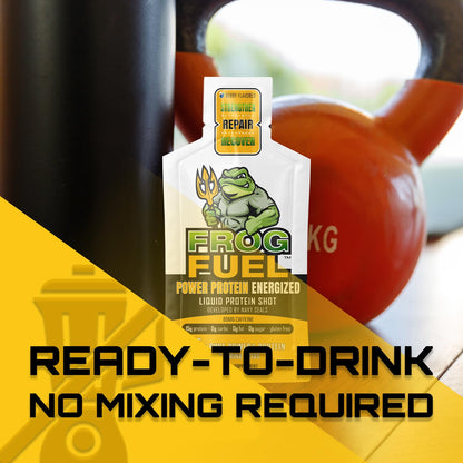 Frog Fuel Power Energized Complete Protein Shot, 15g Protein Nano-Hydrolyzed Grass