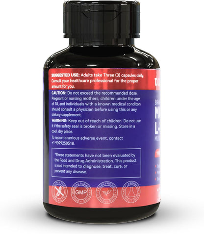 Magnesium L-Threonine 1900mg, High Absorption, 120 Vegan Capsules | Magnesium L Threonine Supplement Promotes Relaxation & Wellness, Non-GMO, Gluten Free for Men & Women