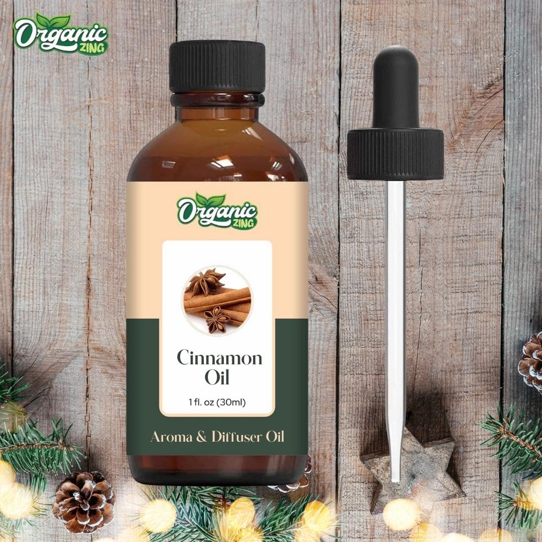 Organic Zing Cinnamon Aroma & Diffuser Oil for DIY Candle & Soap Making - Oil - 30 ml