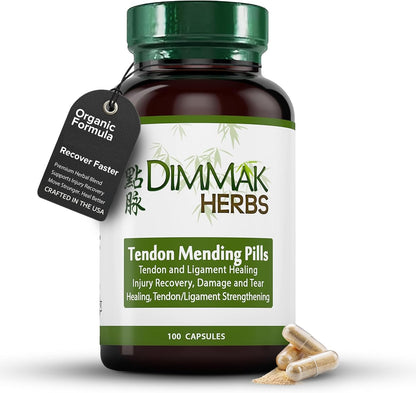 Tendon Mending Pills- Tendon & Ligament Support- Advanced Mobility Formula for Stiffness, Rotator Cuff & Achilles Recovery- Daily Soft Tissue & Injury Repair- TCM Formula