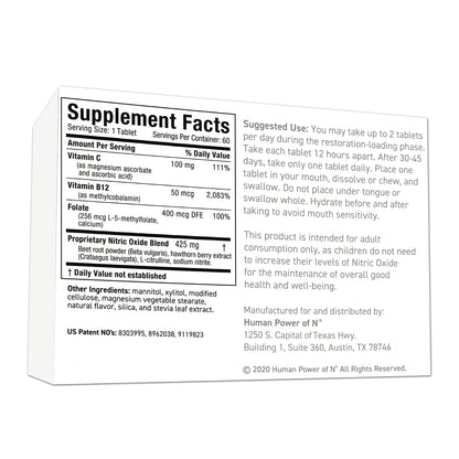 Neo40 Professional - Nitric Oxide Booster with Methylfolate - Natural Blood Pressure
