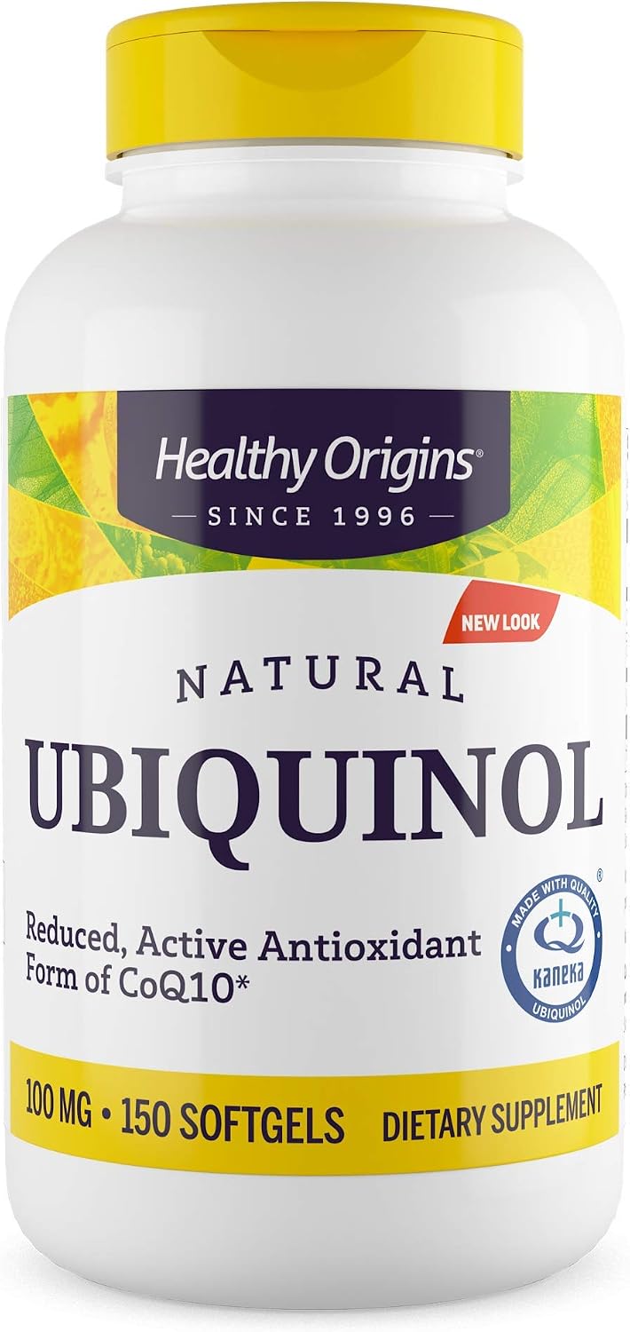 Healthy Origins Ubiquinol CoQ10 100 mg, Kaneka QH, 150 Softgels