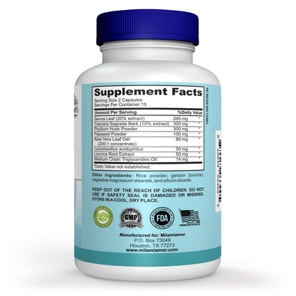Milamiamor 15 Day Cleanse - Gut and Colon Support | Advanced Gut Cleanse Detox