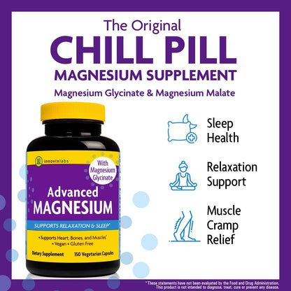 InnovixLabs Probiotic & Magnesium Bundle Multi-Strain Probiotic (60 Time-Release Capsules) Advanced Magnesium (150 Time-Release Capsules). Helps Support Immune and Gut Health. *