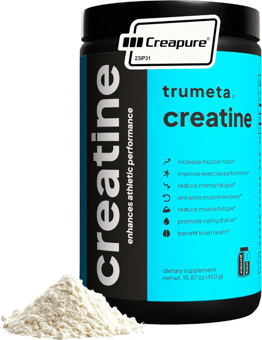 Pure Creapure® Creatine Monohydrate Powder, Unflavored, Micronized | Maximize Muscle Growth, Strength & Recovery, Raw Creatina Monohidratada Supplement. 90 Days Supply