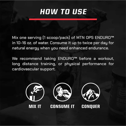 MTN OPS Enduro Stim-Free Pump Pre Workout, Pineapple