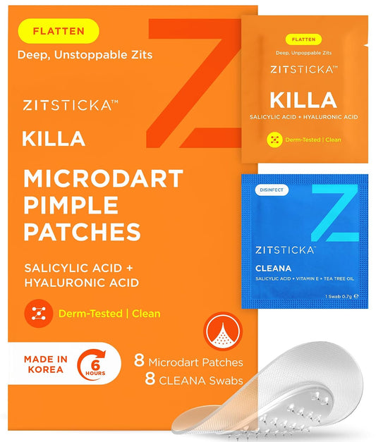 ZitSticka Killa Kit Microdart Pimple Patch For Face, Fast-Acting, 8 Count
