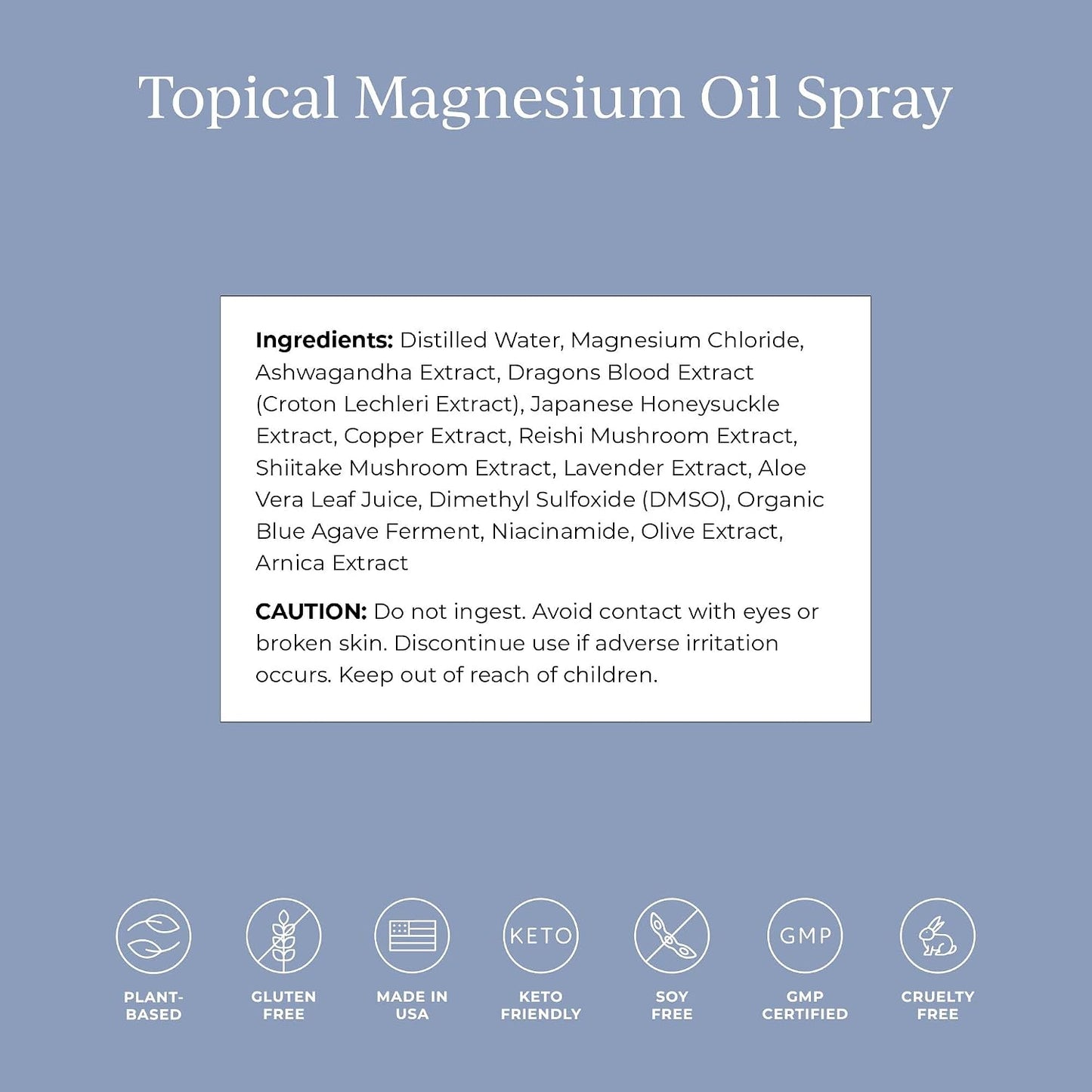 CYMBIOTIKA Topical Magnesium Oil Spray for Body, USA Made, Supplement for Leg Cramps, Muscle, Joint Health & Sleep Support, Includes Magnesium Chloride, Lavender Extract, Aloe Vera - Skin Applicator