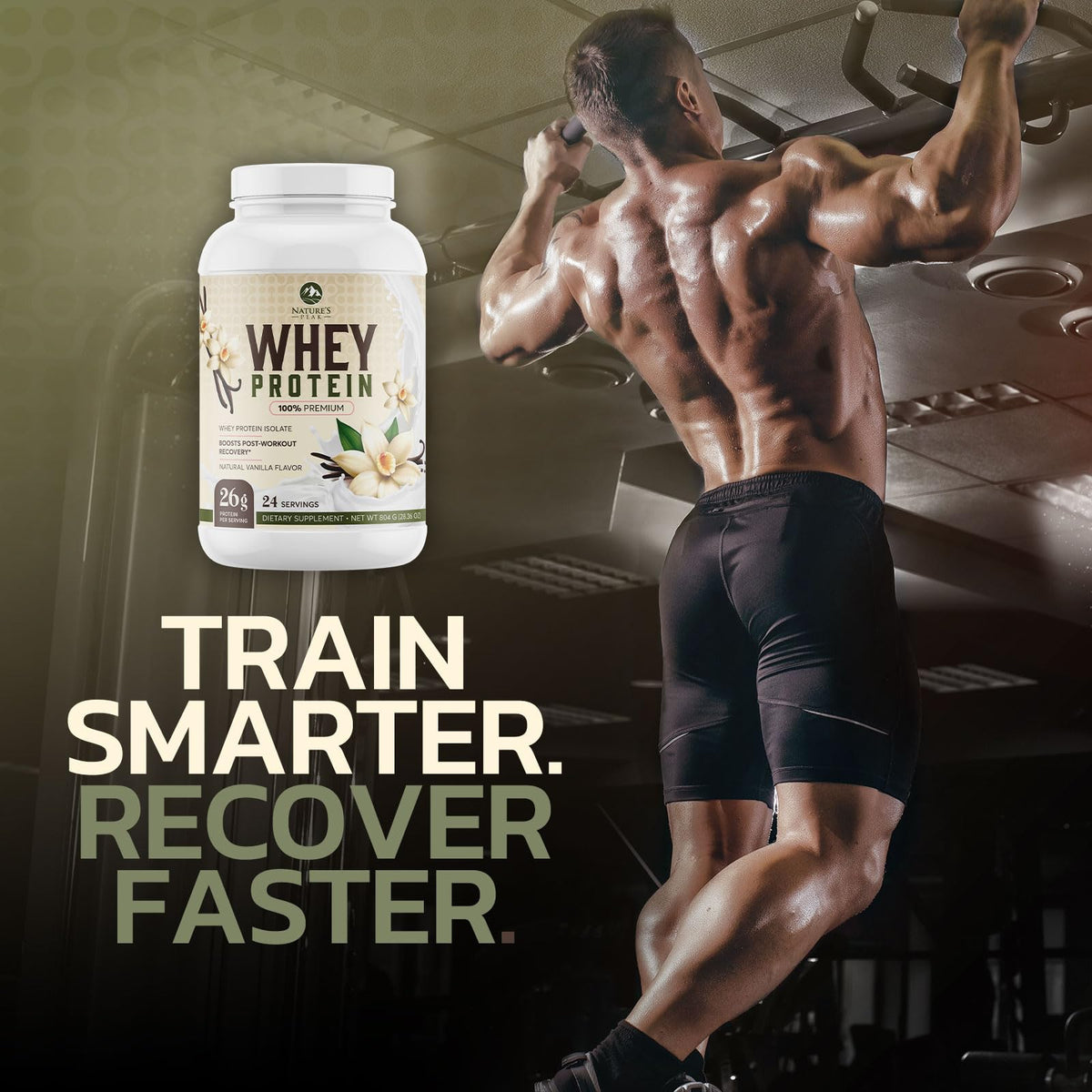 Nature's Protein Powder, 100% Whey Protein Powder Isolate, Immune Support, BCAAs