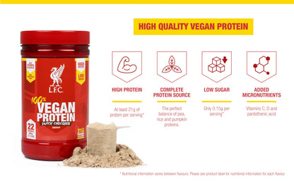 LFC Vegan Protein Powder Banana Caramel Flavour 680g 100% Vegan Protein Powder 21g High Protein,