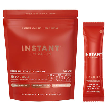 Instant Hydration Sugar Free Electrolytes Powder Packets Variety Pack - Watermelon, Raspberry, Lemon Lime Drink Mix & Travel Essentials with Magnesium and Potassium - Post Workout Recovery - 20 Sticks