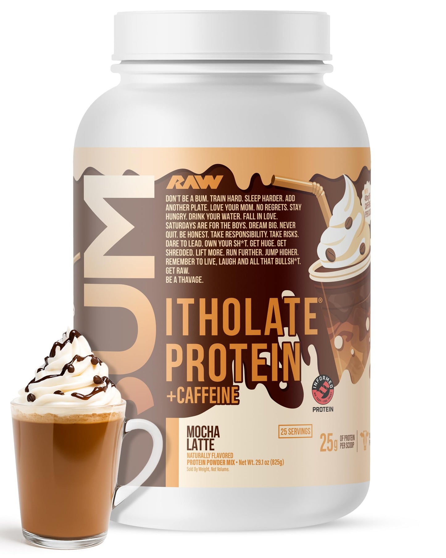 RAW Whey Isolate Protein Powder, Vanilla Oatmeal Cookie (CBUM Itholate Protein) - 100% Grass-Fed Sports Nutrition for Muscle Growth & Recovery - Low-Fat, Low Carb, Naturally Flavored - 25 Servings