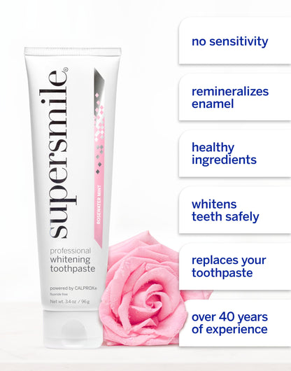 Supersmile Original Mint Whitening Toothpaste, 8 Oz, Whitens 6 Shades
