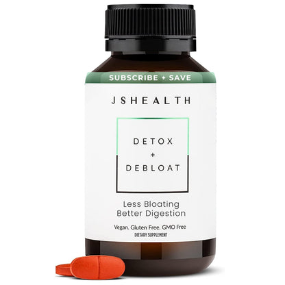 JSHealth Vitamins Detox and Debloat Liver Health Formula | Liver Detox Pills | Debloating 