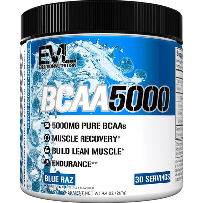 Evlution EVL BCAAs Amino Acids Powder - BCAA Powder Post Workout Recovery Drink and Stim Free Pre Workout Energy - 5g Branched Chain Amino Acids Supplement for Men - Cherry Limeade (Dye Free)