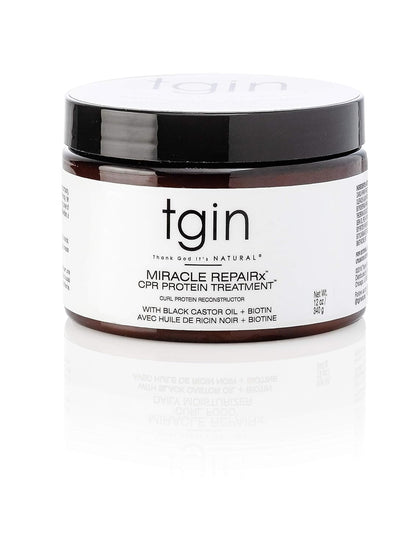 tgin CPR Protein Treatment – Deep Conditioner for Stronger Curls – 12 Oz