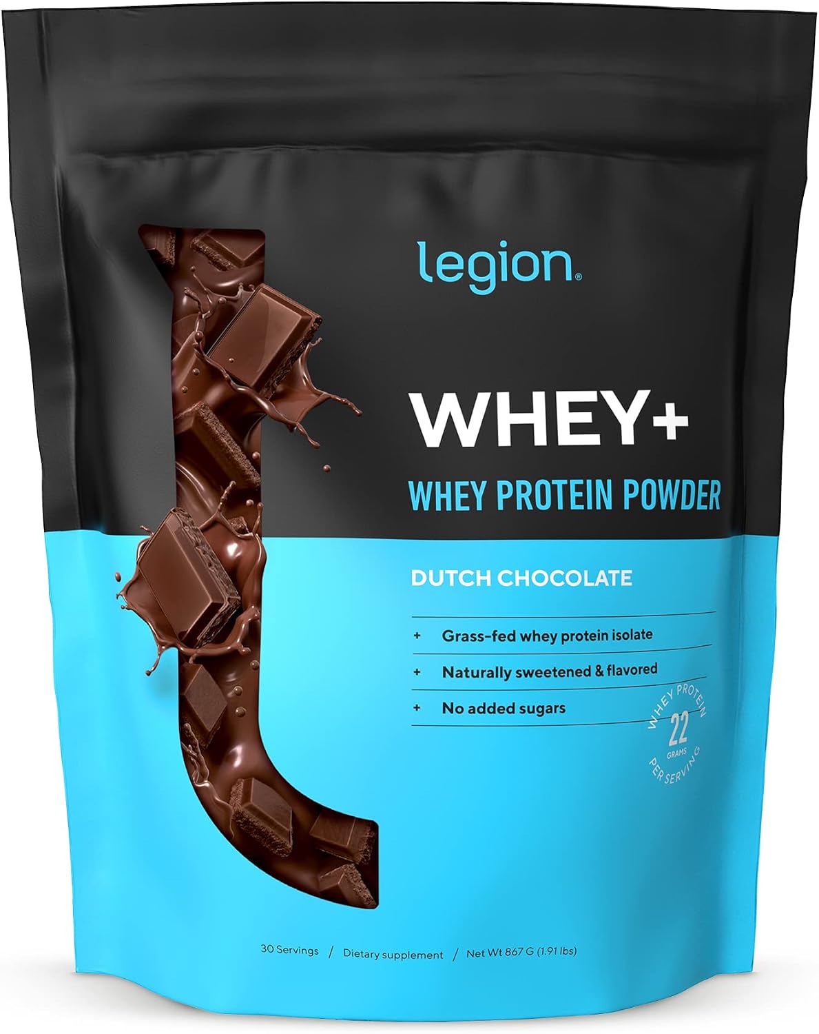 LEGION Pulse Pre Workout Supplement (Fruit Punch) Whey Protein Powder Chocolate - Whey+ Isolate Protein Powder