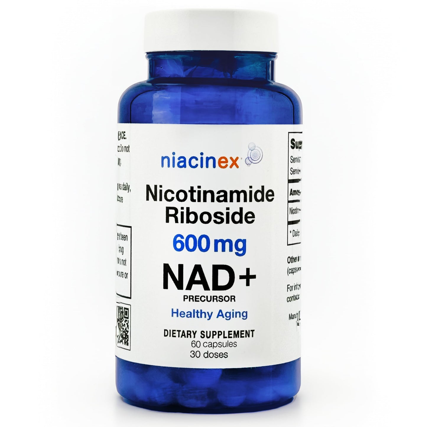NAD+ Supplement - 600mg Pure Nicotinamide Riboside (NR) - Healthy Aging, Mental Clarity & Energy Booster - Cell Regeneration Supplements for Women and Men - 60 NAD Plus Capsules - Made in USA