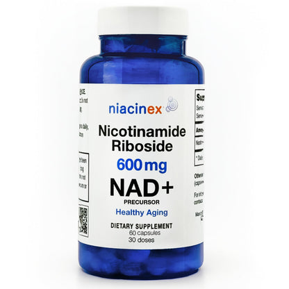 NAD+ Supplement - 600mg Pure Nicotinamide Riboside (NR) - Healthy Aging, Mental Clarity & Energy Booster - Cell Regeneration Supplements for Women and Men - 60 NAD Plus Capsules - Made in USA