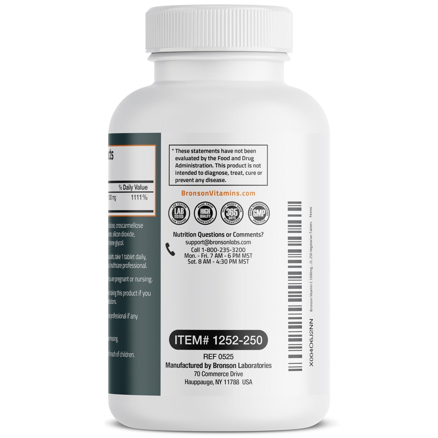 Bronson Vitamin C 1000mg Extra Strength, Supports a Healthy Immune System, High Potency, Non-GMO, 100 Vegetarian Tablets