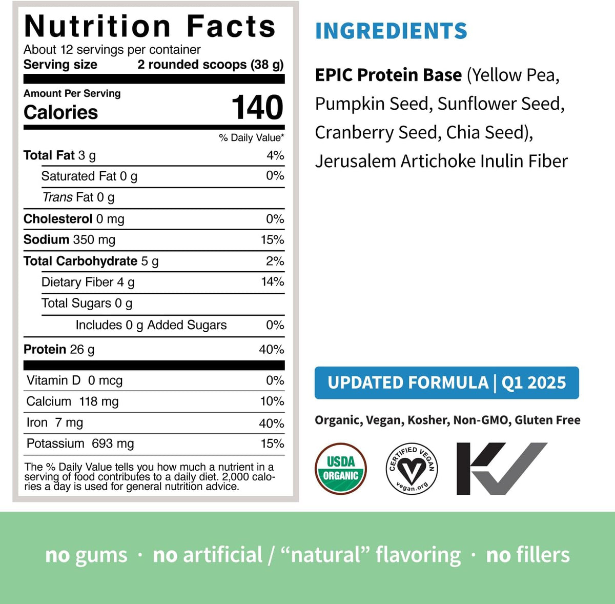 Colorfuel Organic Greens + Original Plant Protein Bundle | Superfood Drink with Adaptogens Prebiotics + 26g Complete Vegan Protein Powder | Clean Daily Nutrition Stack