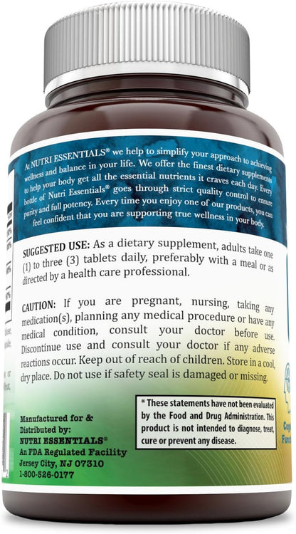 Calcium Magnesium Zinc + Vitamin D3 Tablets- Promotes Strong Bones & Teeth, Support Nerve & Muscle Function* (300 Count)