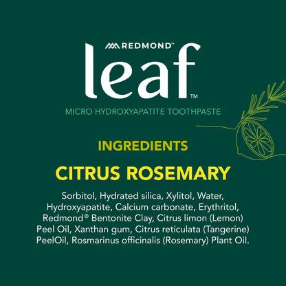 REDMOND Leaf Micro Hydroxyapatite Toothpaste Tube (Variety Pack)