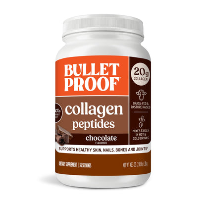 Bulletproof Unflavored Collagen Peptides Powder, 20g Grass-Fed Collagen Protein and Amino Acids for Skin, Bones and Joints, 17.6 Ounces