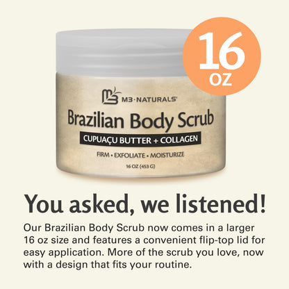Himalayan Salt Scrub Face Foot & Body Exfoliator Infused with Collagen and Stem Cell Natural Exfoliating Salt Body Scrub for Toning Cellulite Skin Care by M3 Naturals