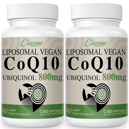 Liposomal CoQ10 800mg Ubiquinol Softgel, Max Absorption Ubiquinol Coenzyme Q10
