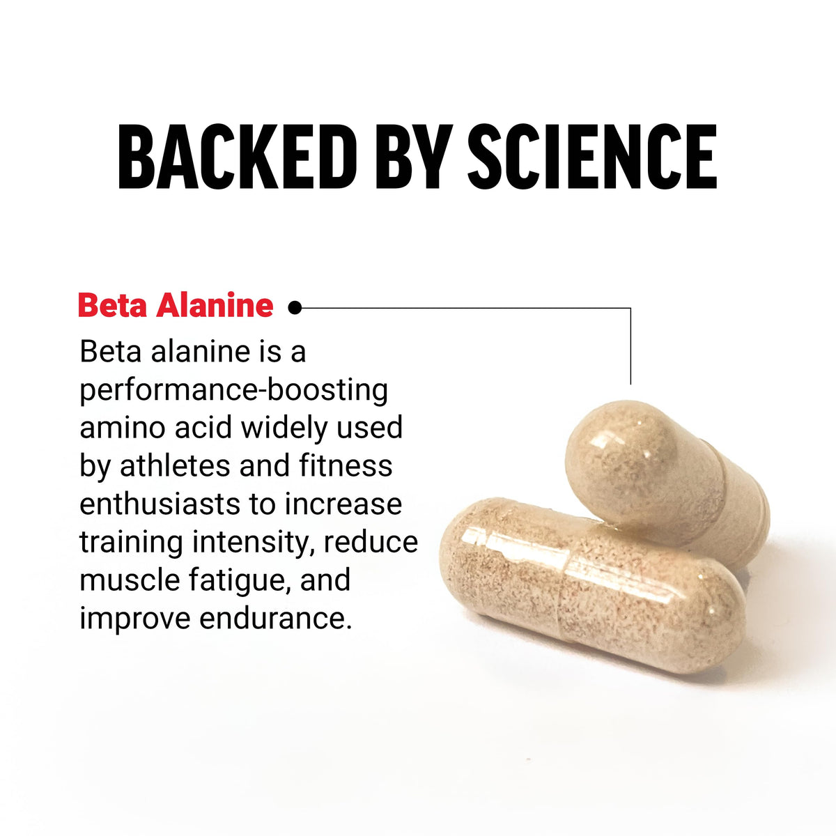 FORCE FACTOR Beta Alanine Capsules, Beta-Alanine Endurance Supplement to Boost Performance & Reduce Fatigue, Clinical Dose, Premium Quality, Vegan, Non-GMO, 120 Capsules
