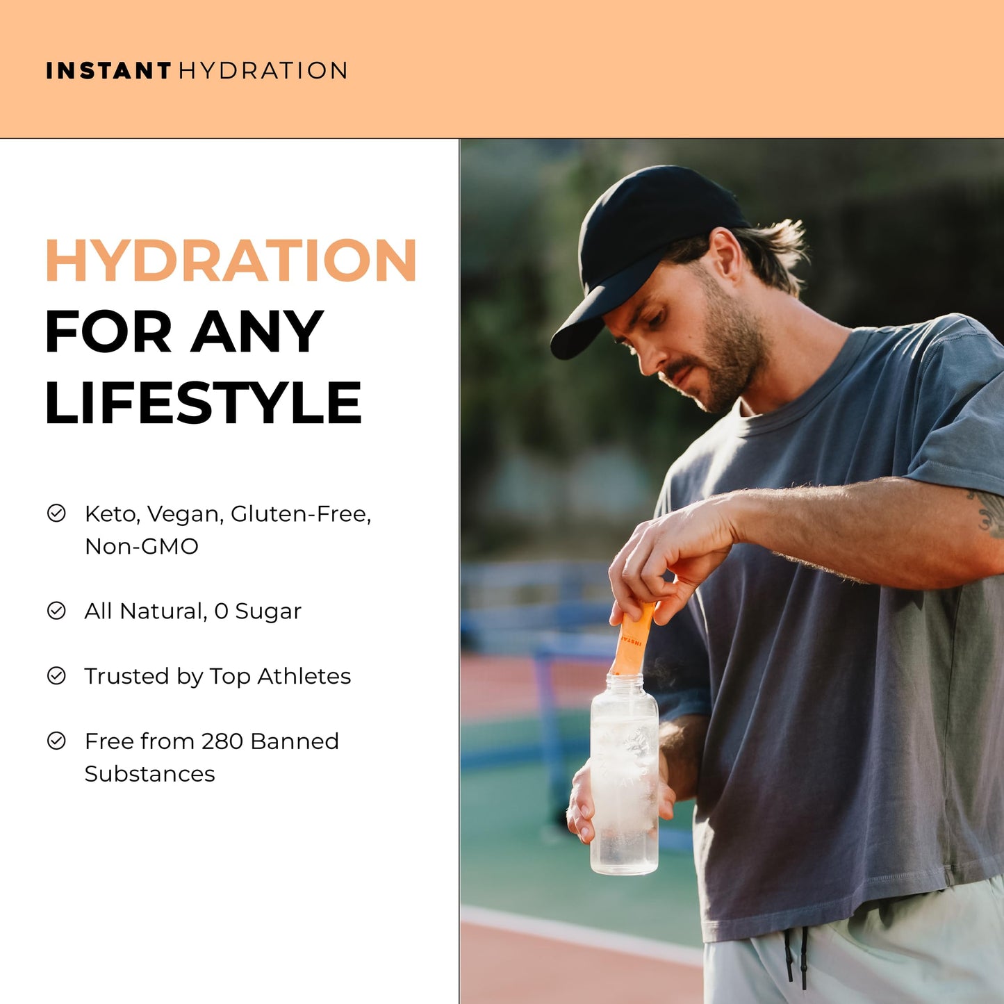 Instant Hydration Electrolytes Powder Packets - Watermelon Electrolyte Drink Mix - Zero Sugar - Keto, Vegan, Gluten-Free, Non-GMO - Boost Recovery, Brain Health, Muscle & Tissue Support- 30 Sticks