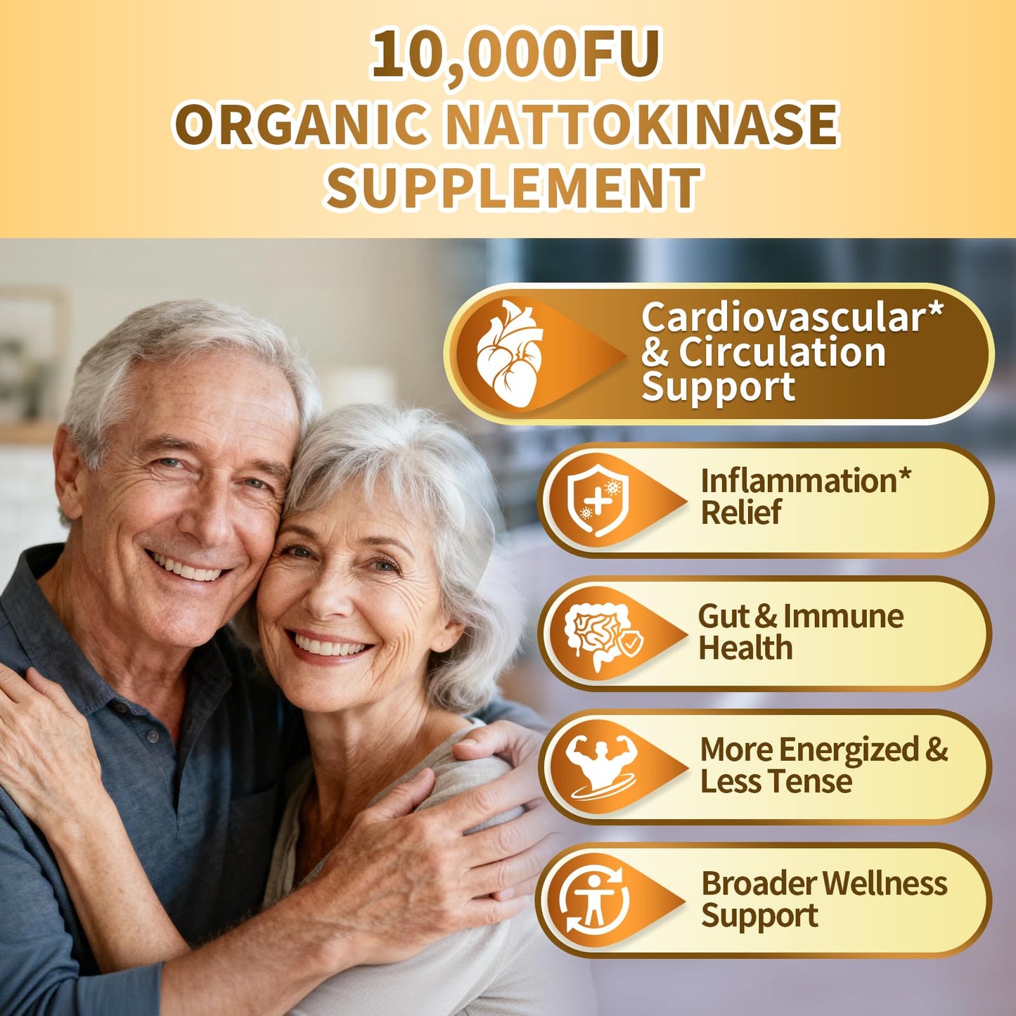 VivoNu Nattokinase 300 Softgels, 500mg(10,000 FU) Per Serving | 17-in-1 Organic Nattokinase Supplement with Serrapeptase*,Lumbrokinase*,CoQ10,AMLA&Turmeric|for Heart* Health|Non-GMO