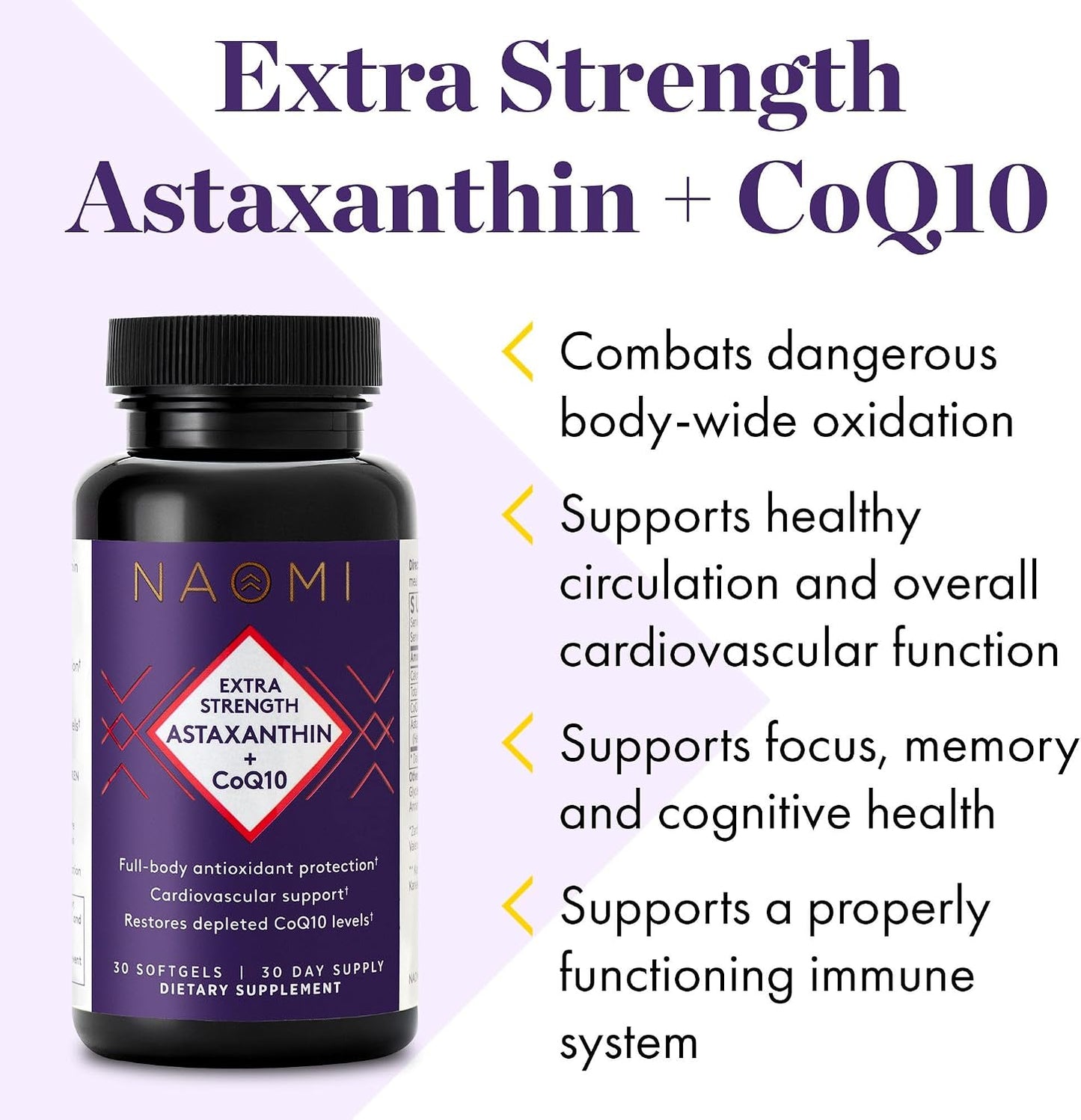 NAOMI Bergamot 1000mg Astaxanthin and CoQ10